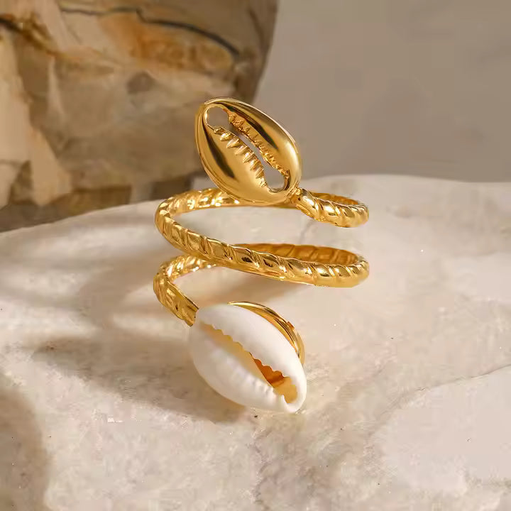 Bague Double Coquille