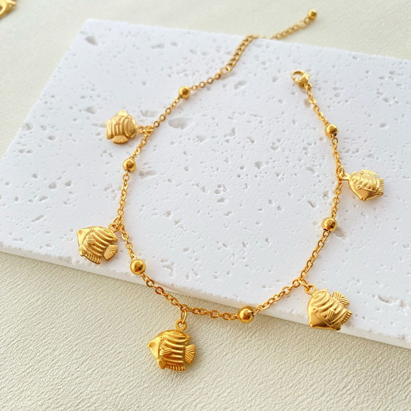 Beach themed ankle bracelet