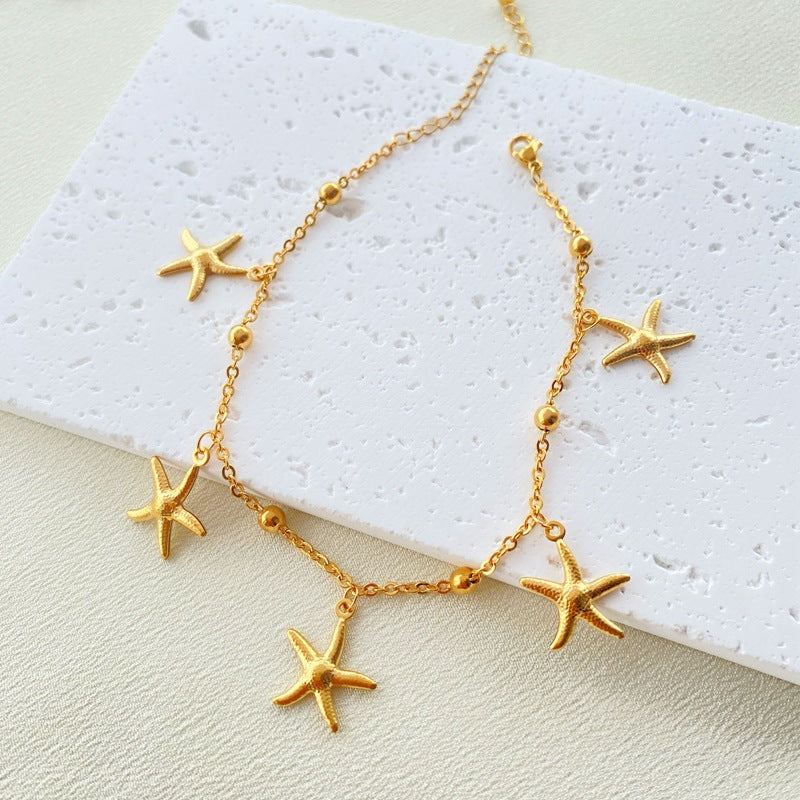 Beach themed ankle bracelet