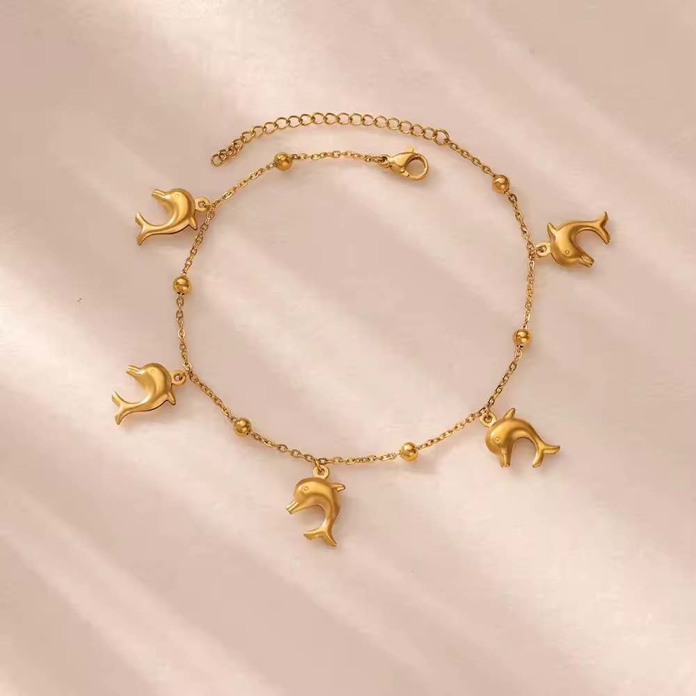 Beach themed ankle bracelet
