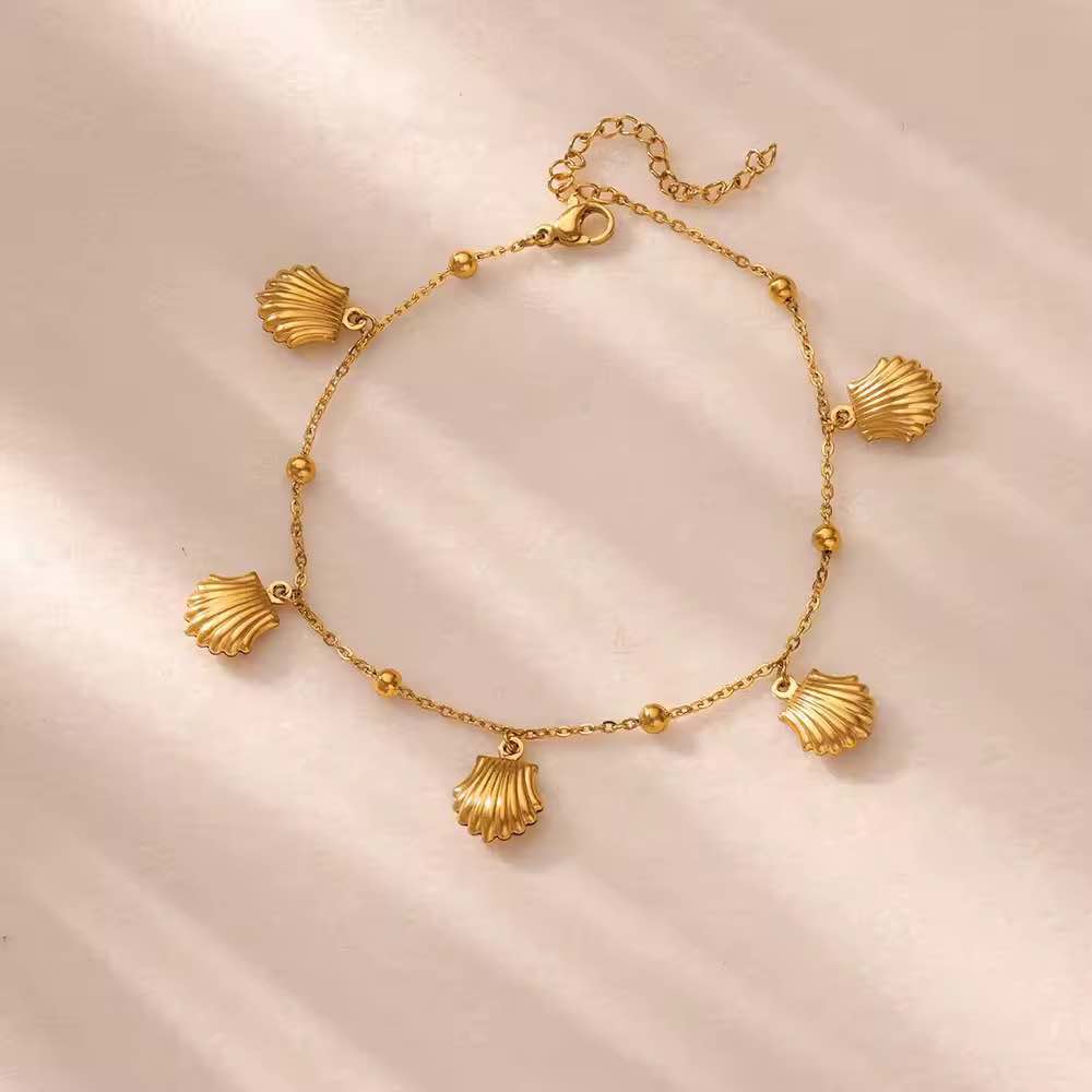 Beach themed ankle bracelet