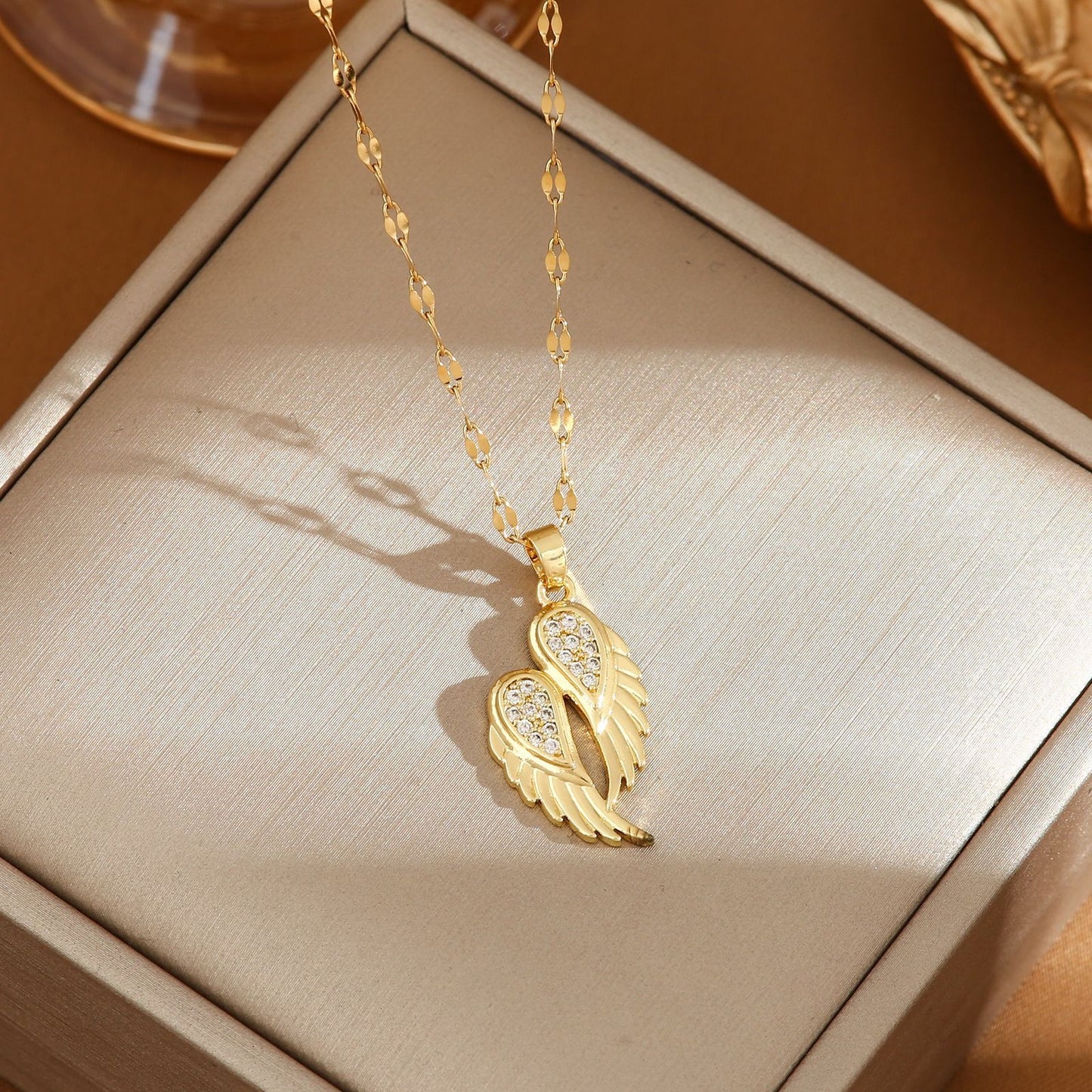 collier acier inoxydable doré Bijouta accessoires