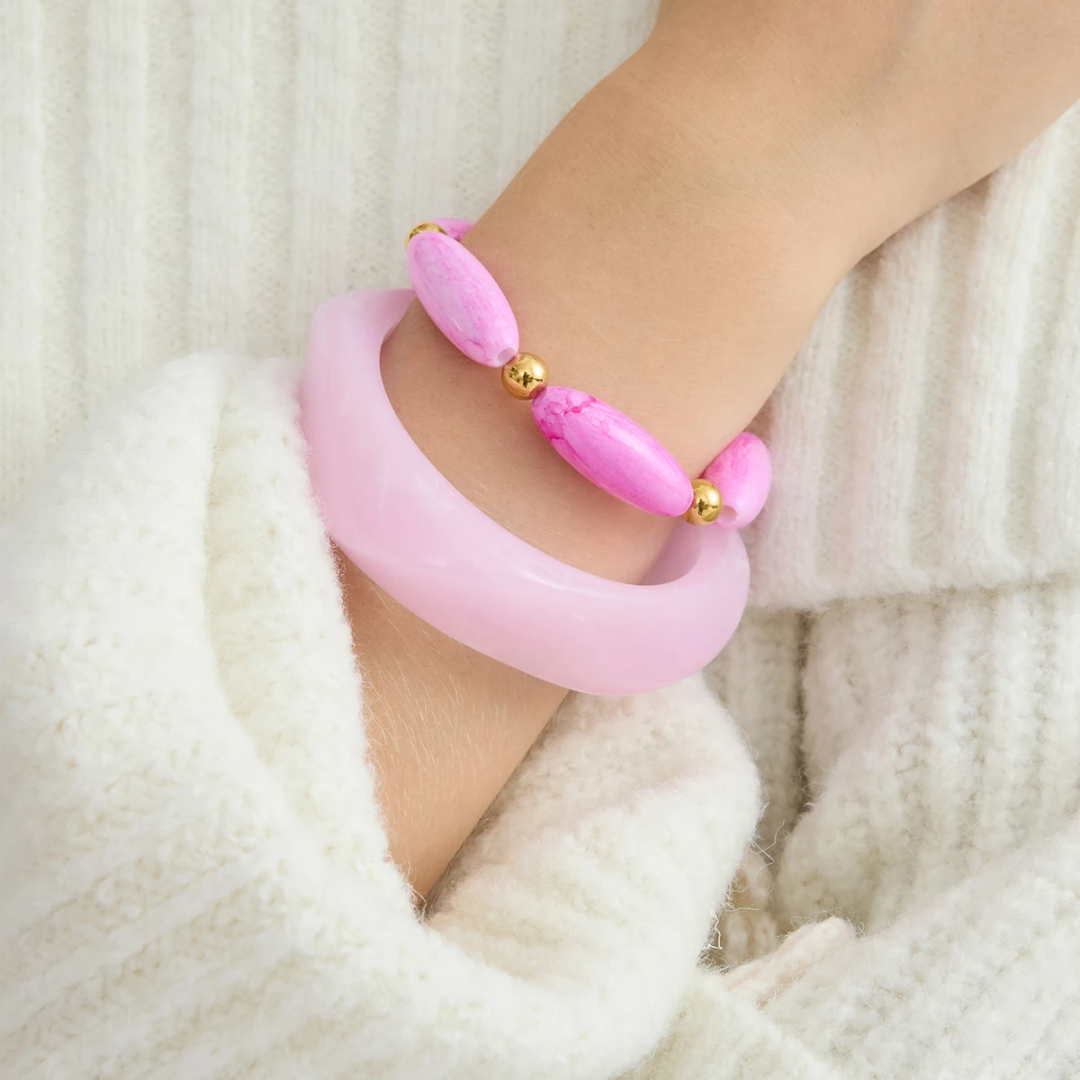 Pink Marble Bracelet