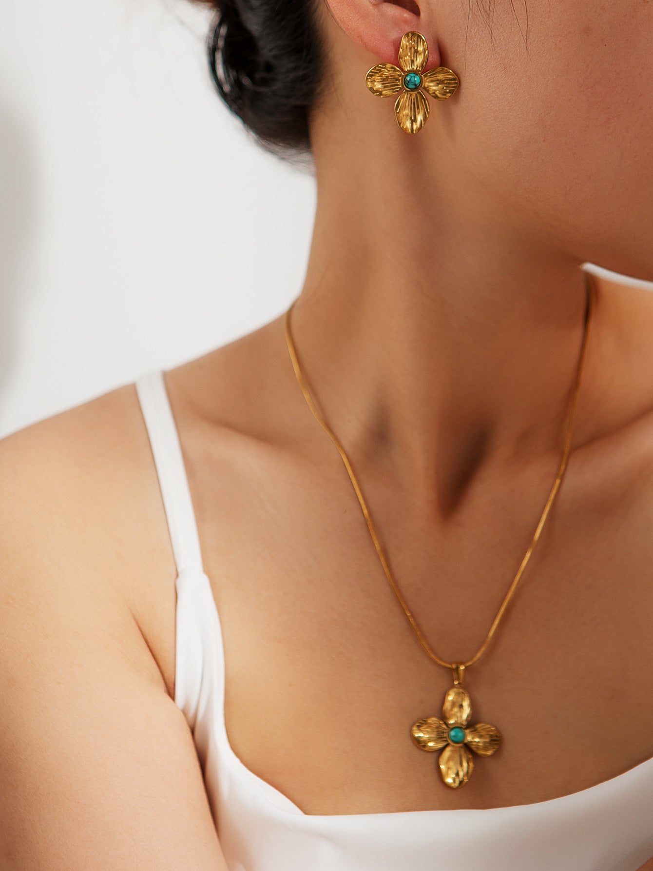 Pack Flowers Turquoise