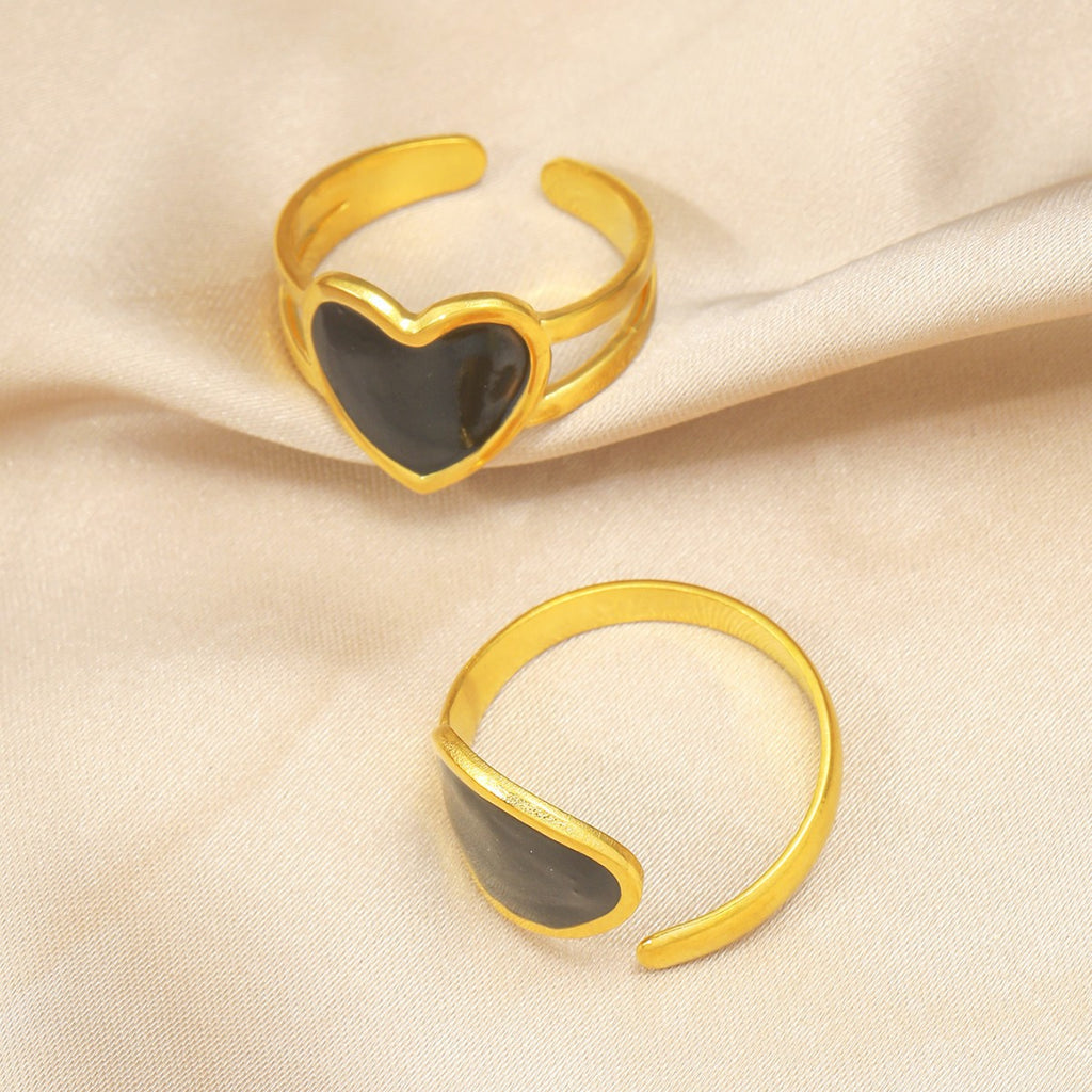 Black Charm Ring