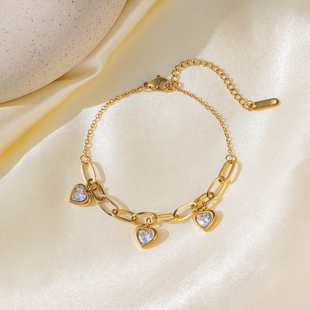 Triple Cœurs Bracelet