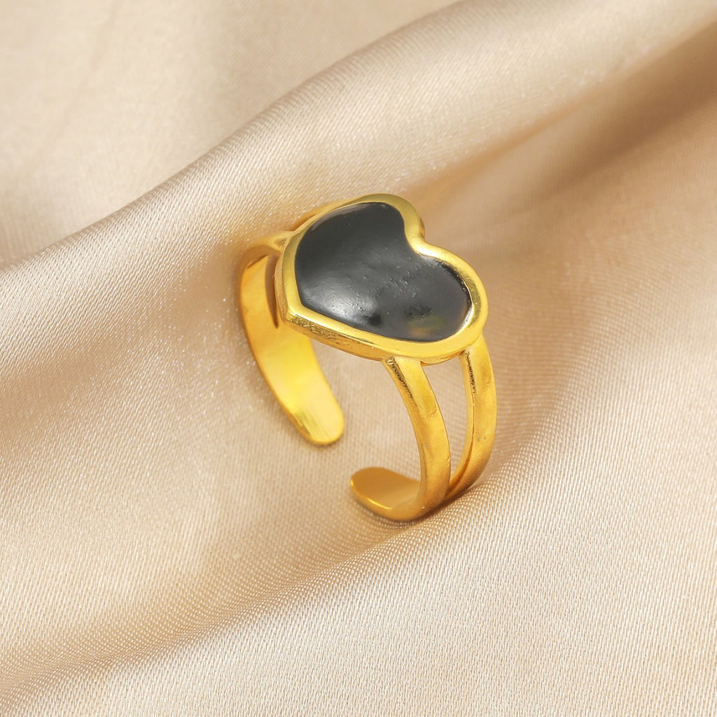 Black Charm Ring