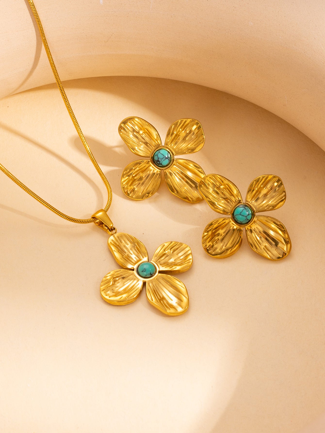 Pack Flowers Turquoise