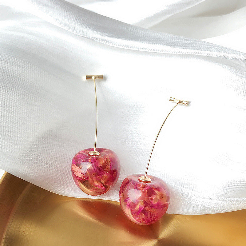 Boucles d’oreilles cerises
