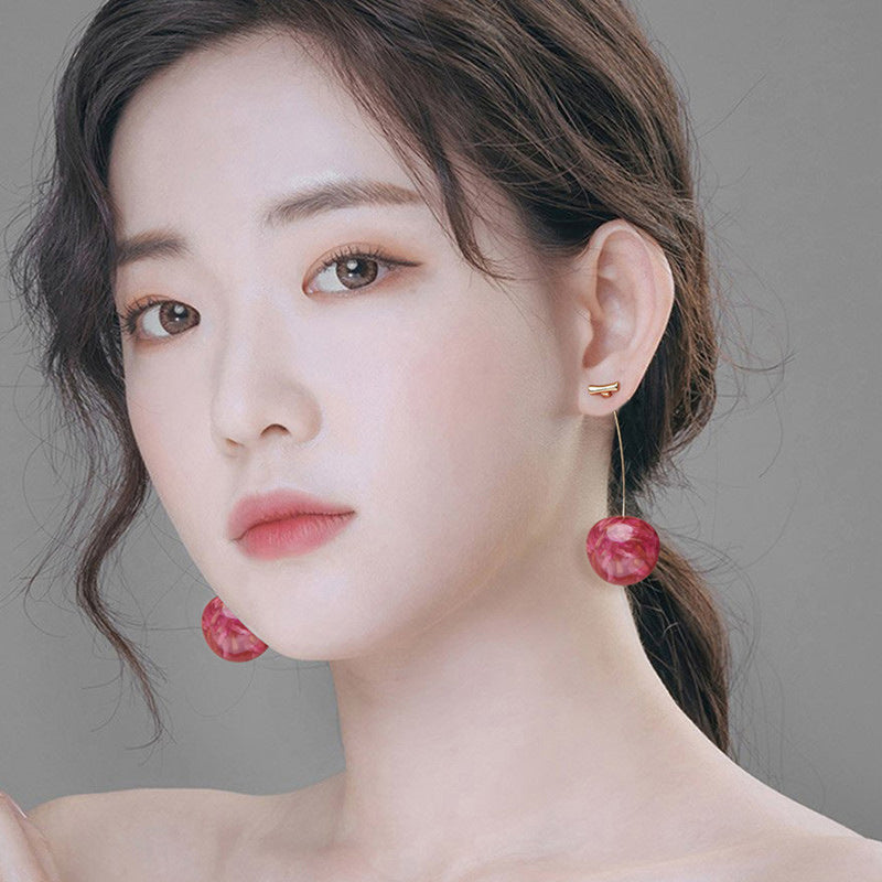 Boucles d’oreilles cerises