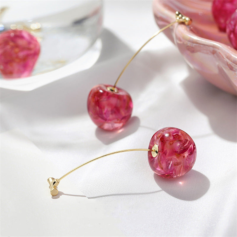 Boucles d’oreilles cerises