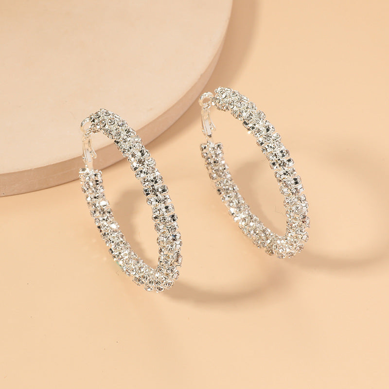 Boucles Hoop strass