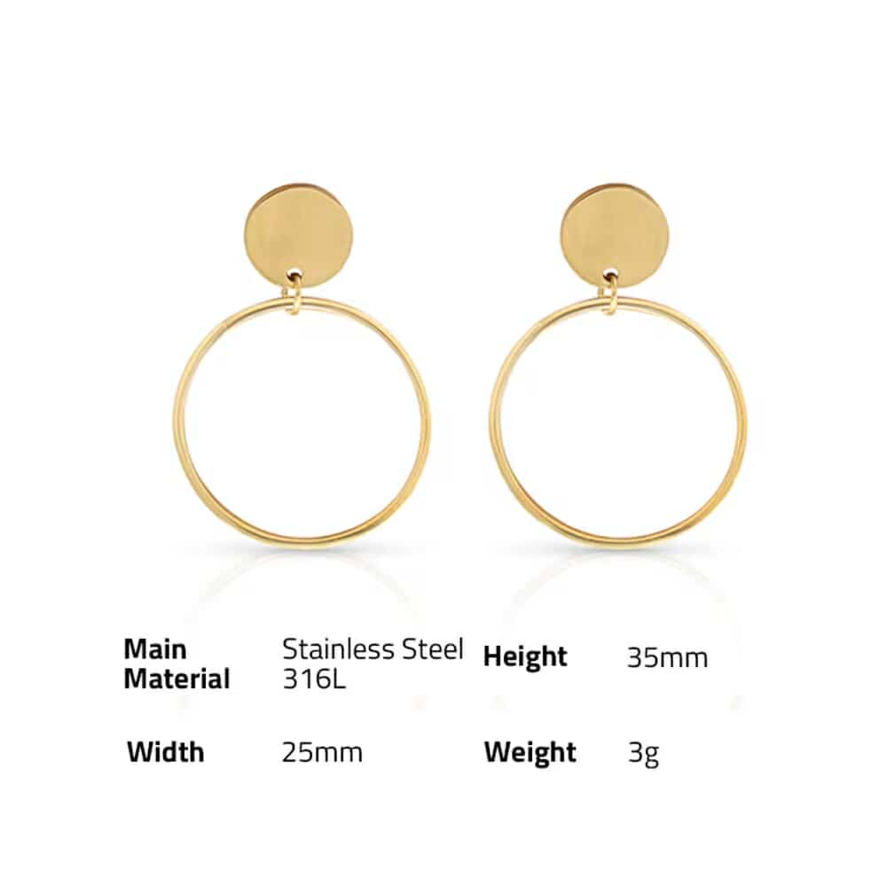 Boucles acier inoxydable Bijouta accessoire