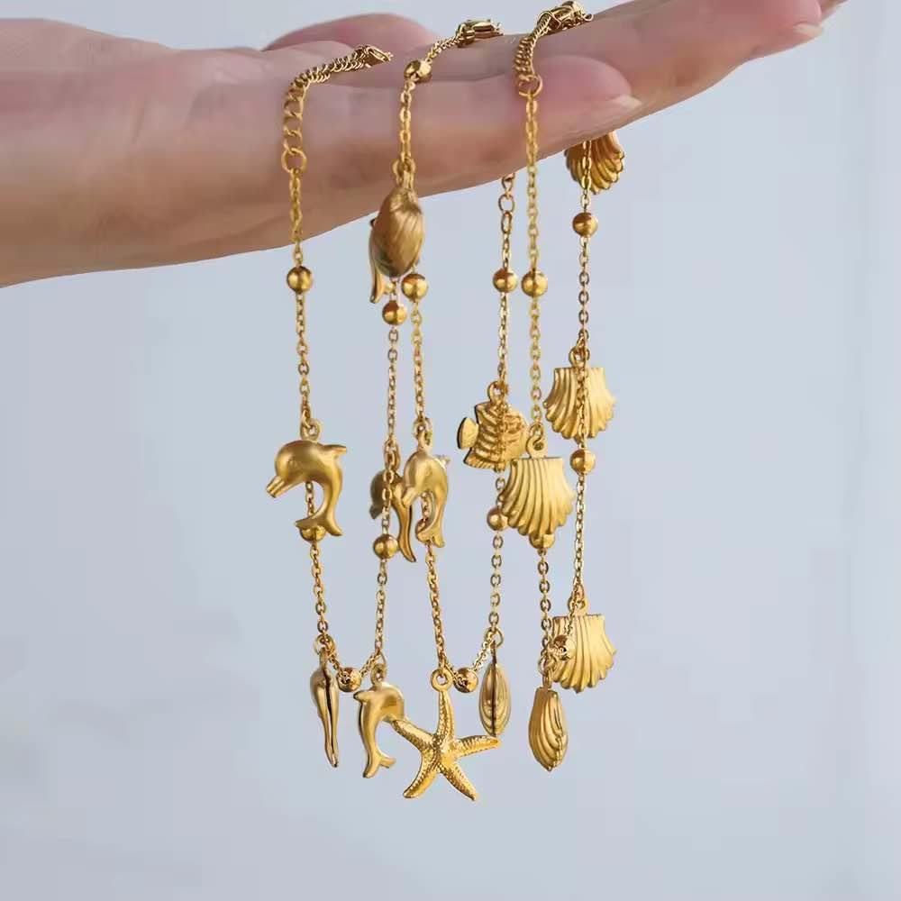 سوار كاحل بطابع الشاطئ