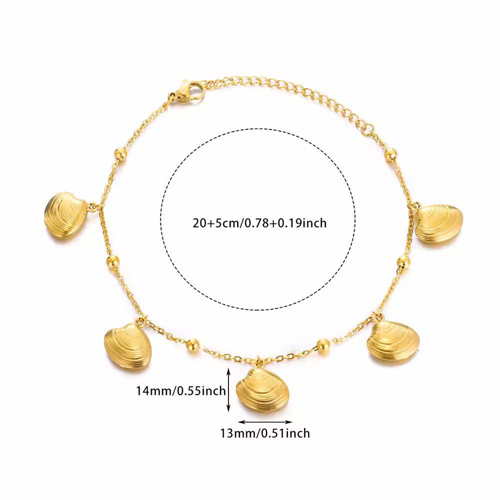 سوار كاحل بطابع الشاطئ