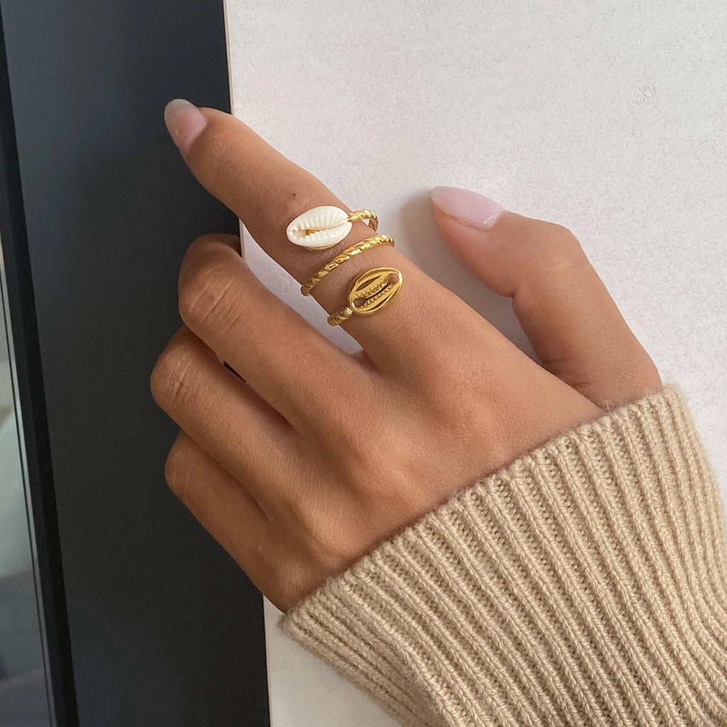 Bague Double Coquille