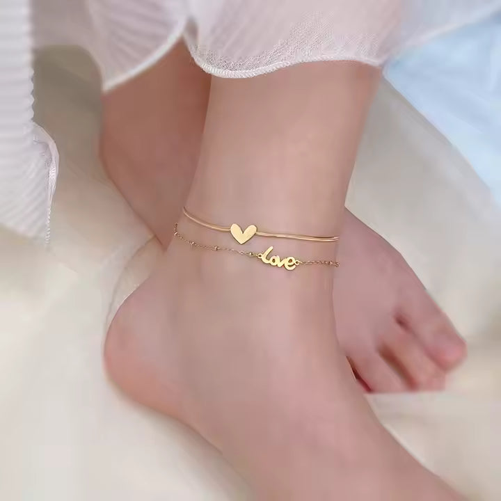 Bracelet de cheville Love