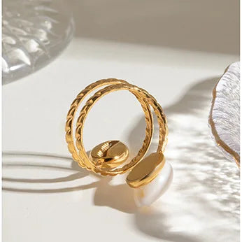 Bague Double Coquille