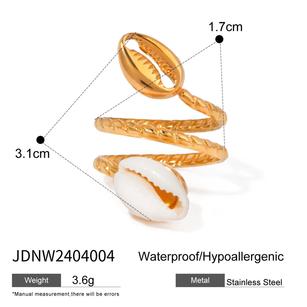 Bague Double Coquille