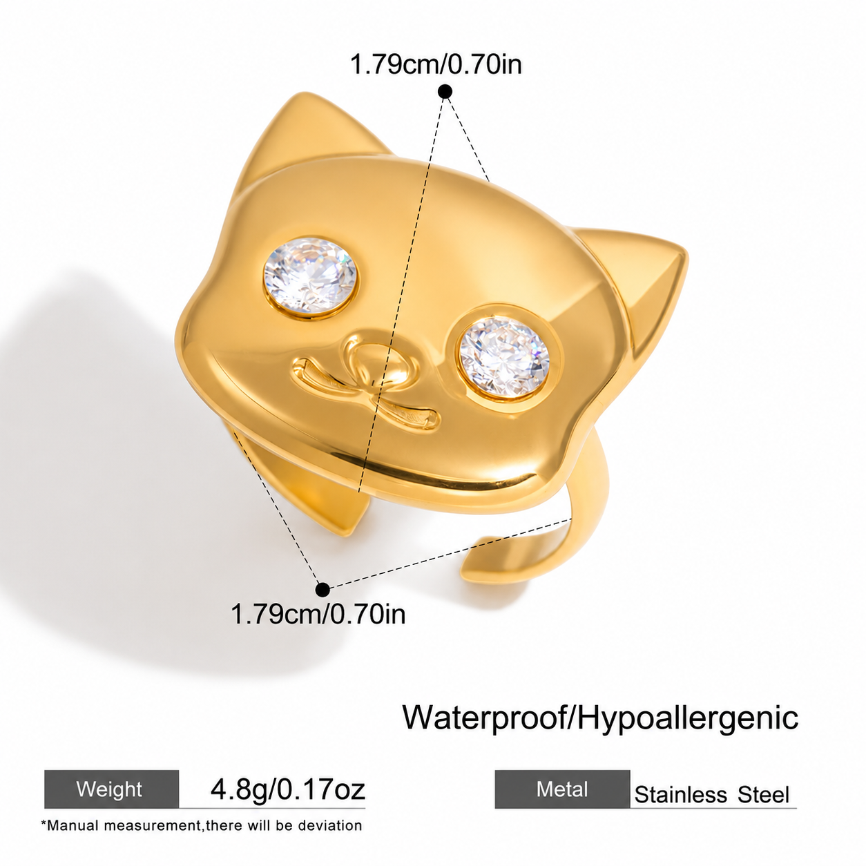 Luna Cat Ring