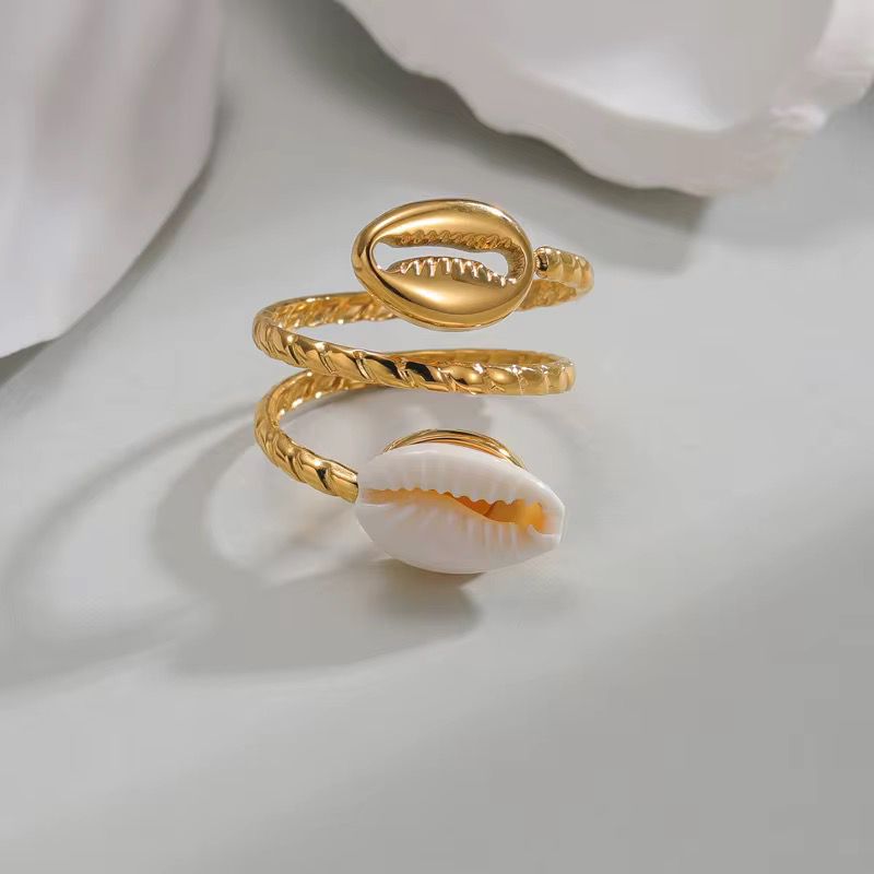 Bague Double Coquille
