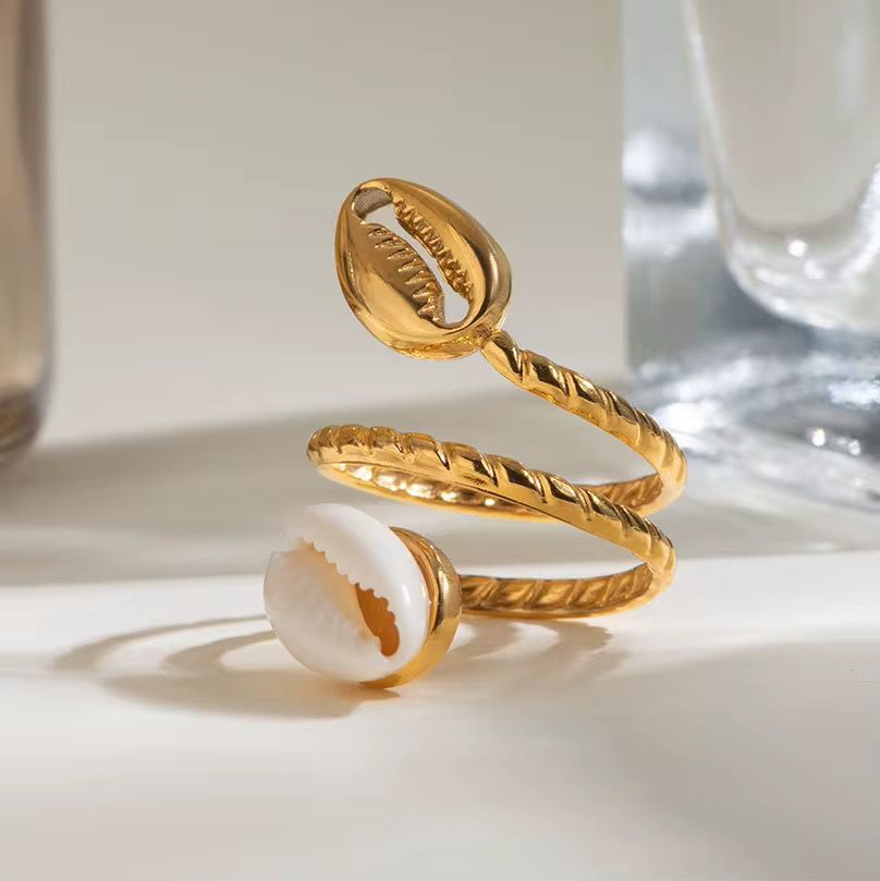 Bague Double Coquille