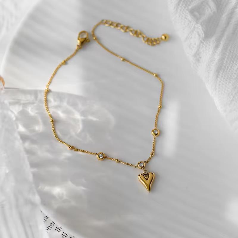 Bracelet de cheville Coeur