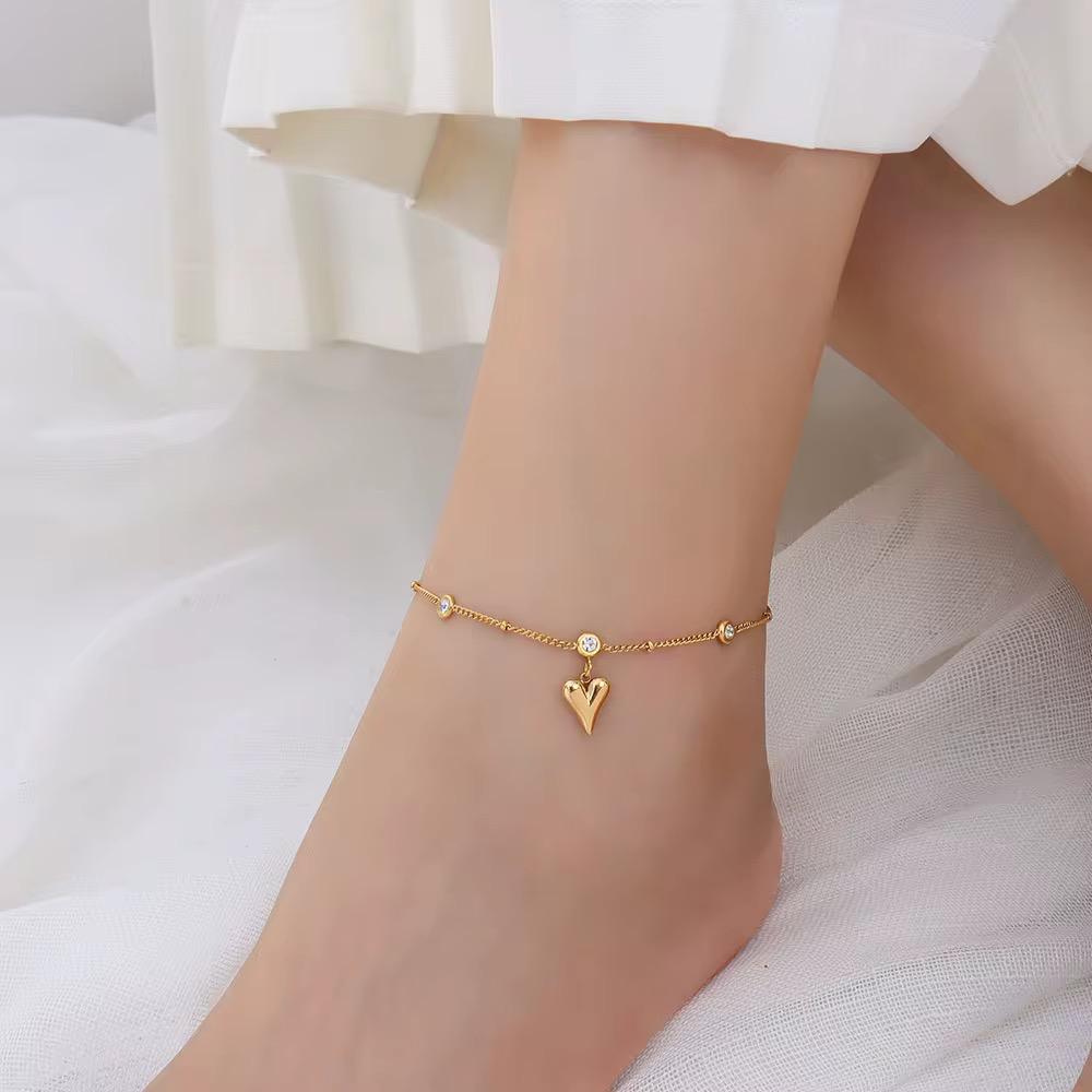 Bracelet de cheville Coeur