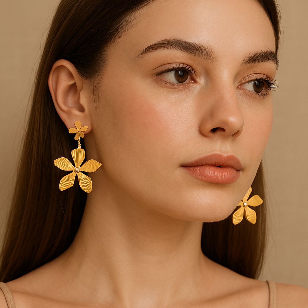 Two Flower Earrings