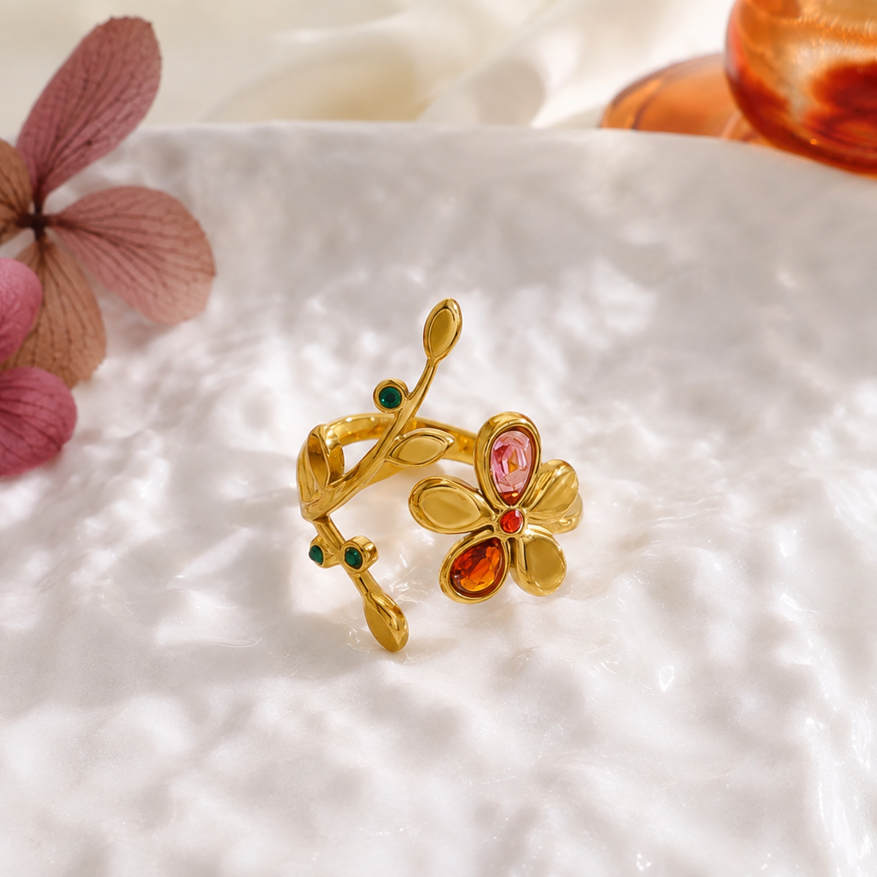 Floral Light Ring