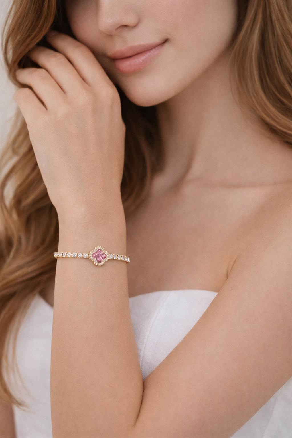 Bracelet Fleur brillante