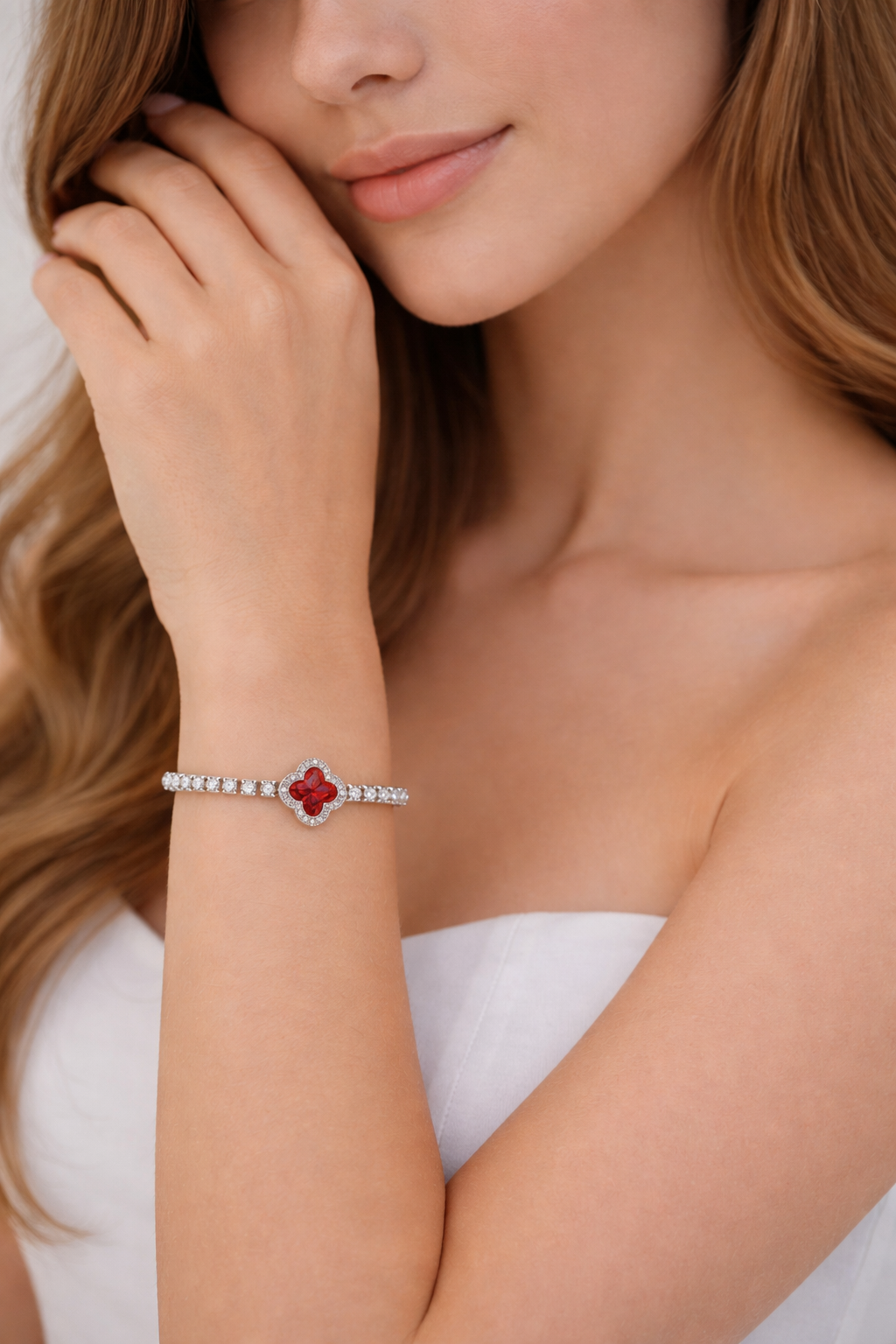 Bracelet Fleur brillante