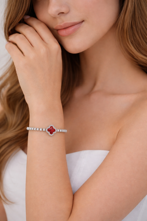 Bracelet Fleur brillante