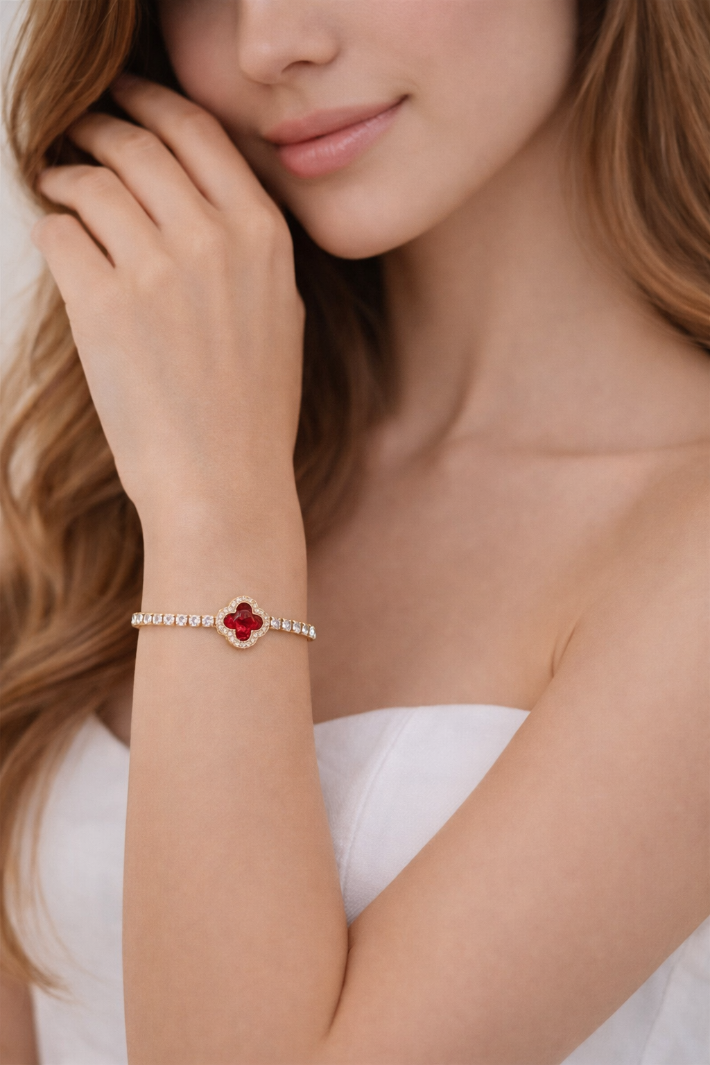 Bracelet Fleur brillante