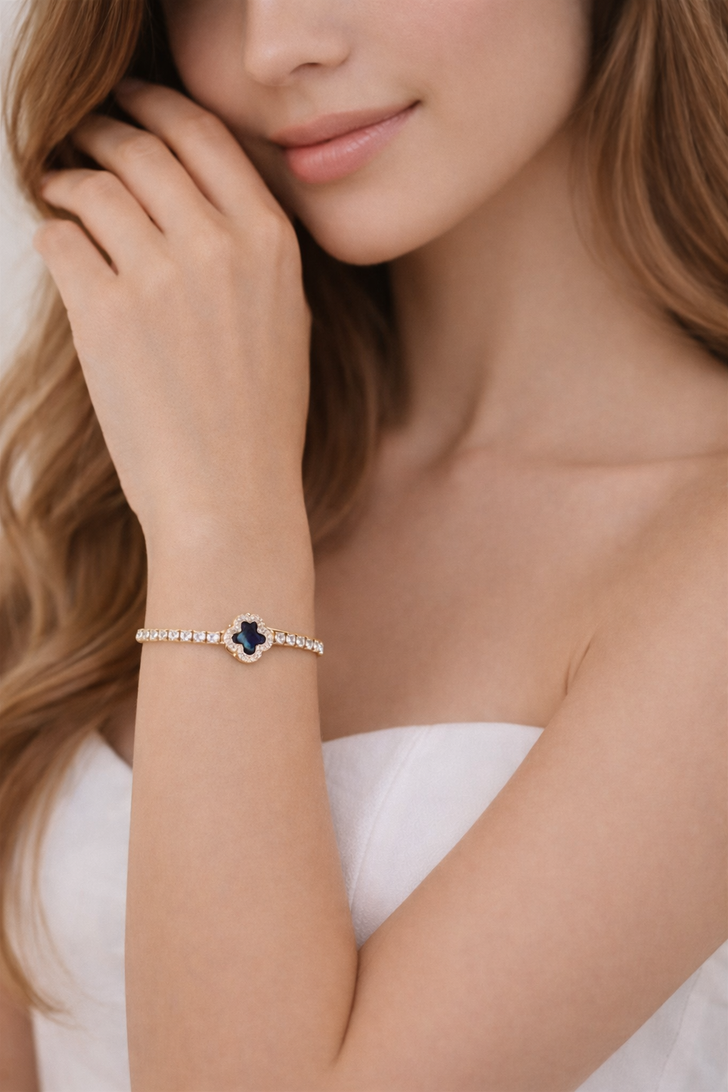 Bracelet Fleur brillante