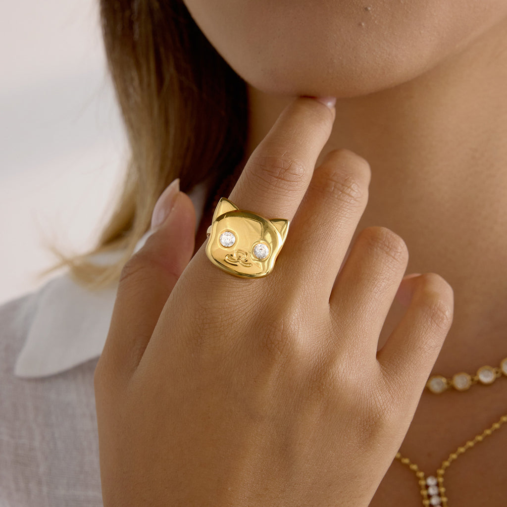 Luna Cat Ring